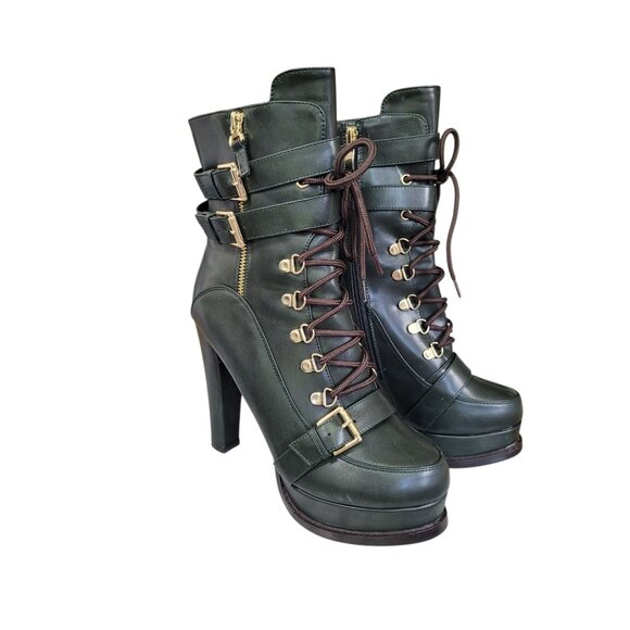 Luichiny Women's Storm Chaser Motorcycle Boot US 11 Black - Picture 5 of 12